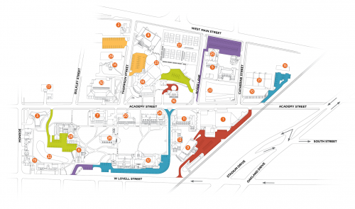 Campus Map for Kalamazoo College - About Kalamazoo College